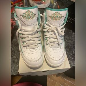 Jordan Kids Sneakers - White and Teal
